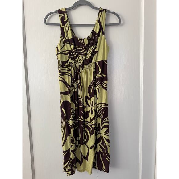 Iolani Sportswear Light Green and Brown Sheath Dress Size X Small - Picture 1 of 9